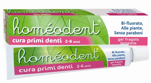 BOIRON - HOMEODENT Fragola Lampone Dentifricio Primi Denti 2-6 anni 75 ml